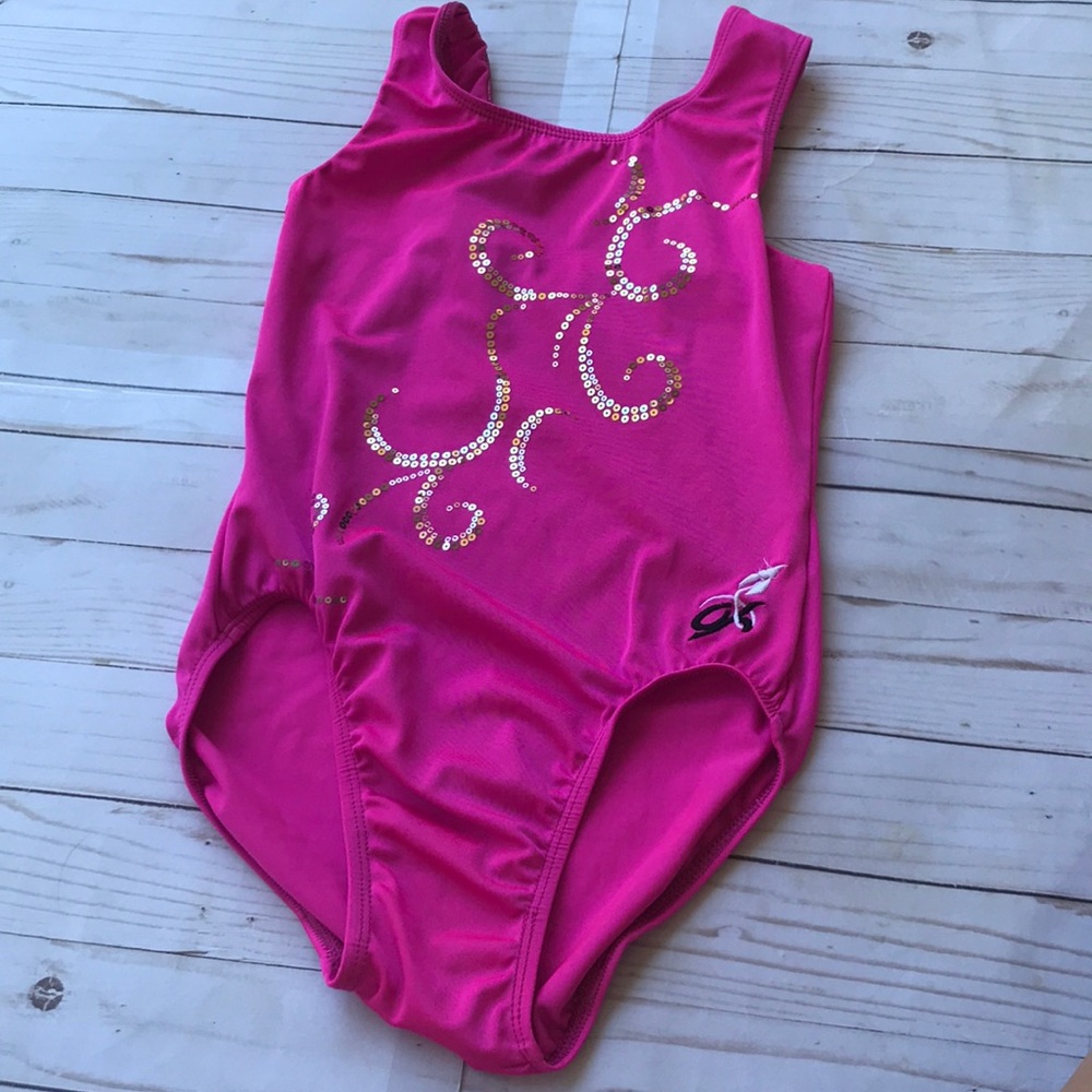 GK elite gymnastics leotard adult medium